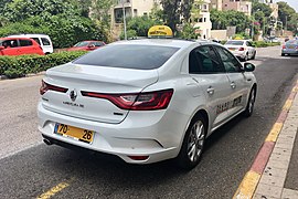 Un Renault Mégane, Taxi en Haifa.