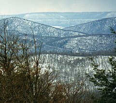 View west towards Appalachian Ridge from Clarks Knob Ridgecountry.jpg