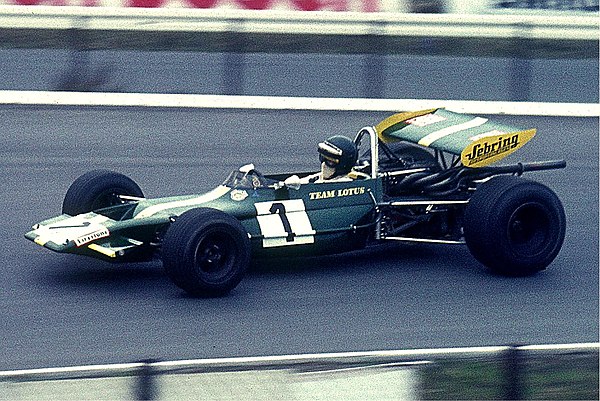 Jochen Rindt driving a Formula 2 Lotus in 1970 at the Nürburgring