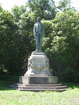 Robert Burns patung di Golden Gate National Park, San Francisco.JPG