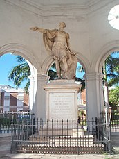 Rodney monument in Spanish Town, Jamaica