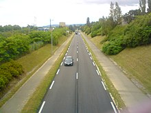 La route douanière.