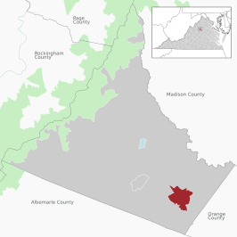 Karte Ruckersville CDP in Greene County, VA.svg