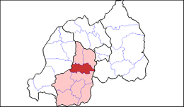 Distretto di Ruhango – Mappa