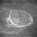 Saha E crater from Apollo 11