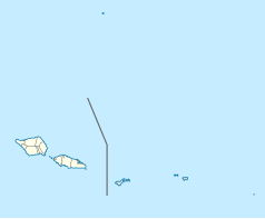 Mapa konturowa Samoa, na dole po lewej znajduje się punkt z opisem „Lotofaga”