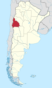 Poziția localității Provincia San Juan