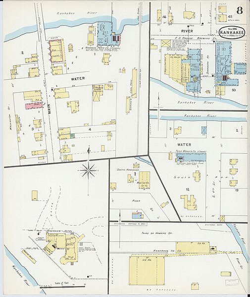 File:Sanborn Fire Insurance Map from Kankakee, Kankakee County, Illinois. LOC sanborn01945 003-8.jpg