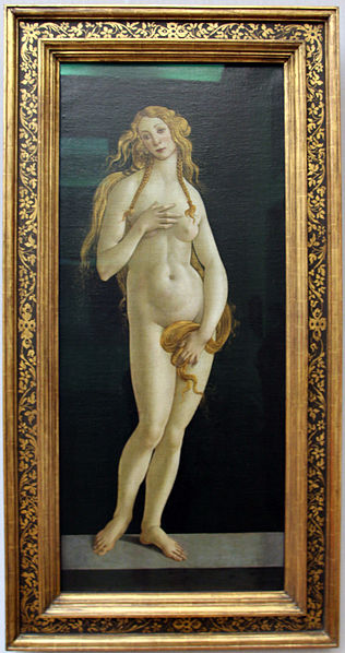 File:Sandro botticelli, venere su sfondo scuro, 01.JPG