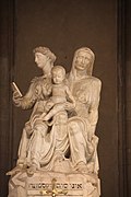 Sainte Anne, Sainte Marie et l’Enfant, sculpture pour l’Autel d’Orsanmichele à Florence, 1526 env.