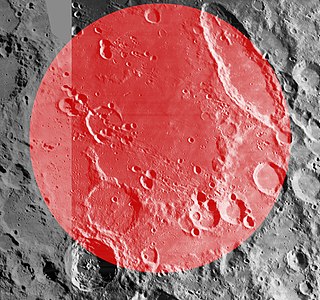Schiller-Zucchius Basin Feature on the moon