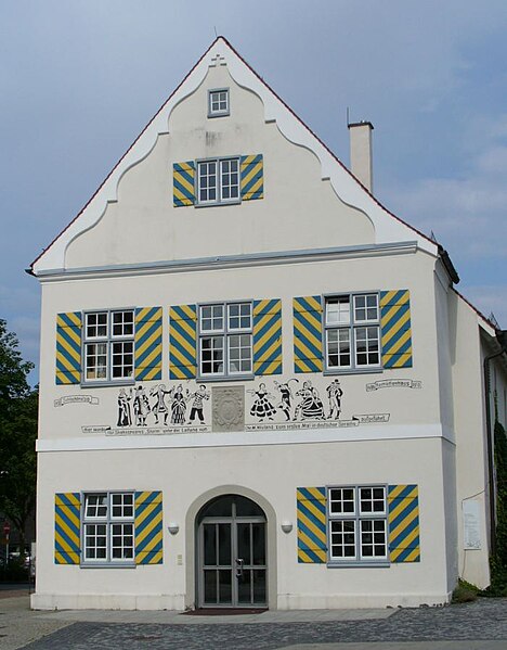 Former Komödienhaus in der Schlachtmetzig where in 1762 The Tempest (Shakespeare), translated by Christoph Martin Wieland was performed for the first 