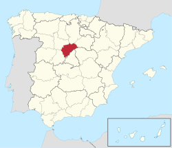 Provincia di Segovia - Localizzazione