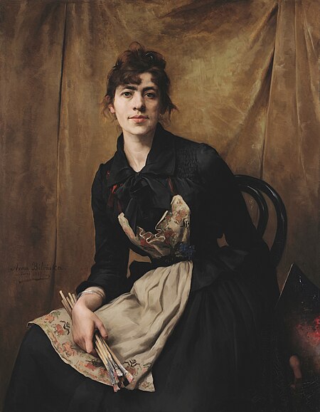 ไฟล์:Self-portrait by Anna Bilińska-Bohdanowiczowa, 1887.jpg