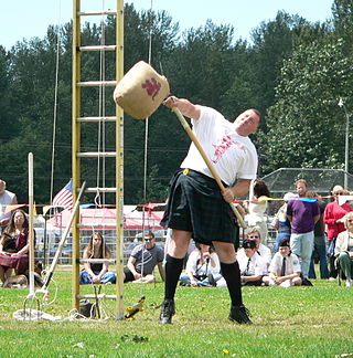 <span class="mw-page-title-main">Sheaf toss</span> Traditional Scottish agricultural sport