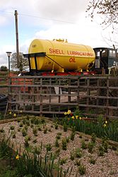 A Shell oil tanker.