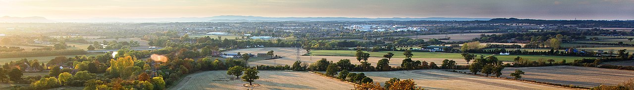 The view from Haughmond Hill, near Shrewsbury, Shropshire