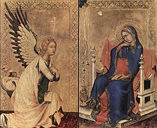 <i>Annunciation Diptych</i> Diptych by Simone Martini