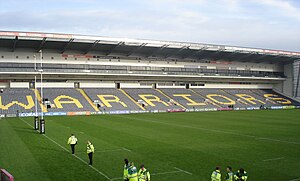 The eastern grandstand