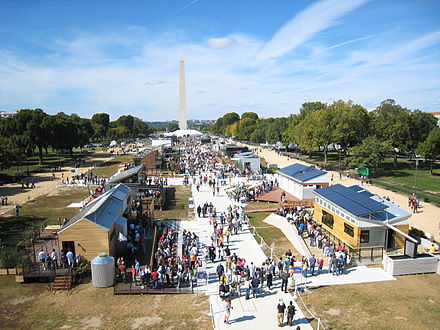The Solar Decathlon held at the National Mall in 2009