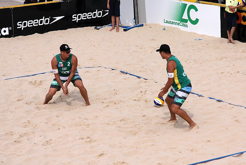 File:Sorokins-Buivids (LAT) vs A. Sutter-R. Sutter (SUI), CEV Beach Volleyball Satellite Lausanne, 27th June 2014 4.JPG