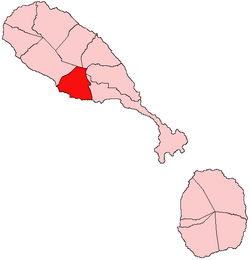 Lokasi di Saint Kitts dan Nevis