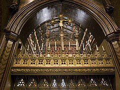 The rood screen St Giles RC Church Cheadle Staffs rood screen.jpg