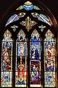 St Mary Magdalen, Mortlake, west window.jpg