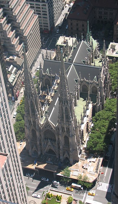 La cathédrale catholique Saint Patrick, New York.