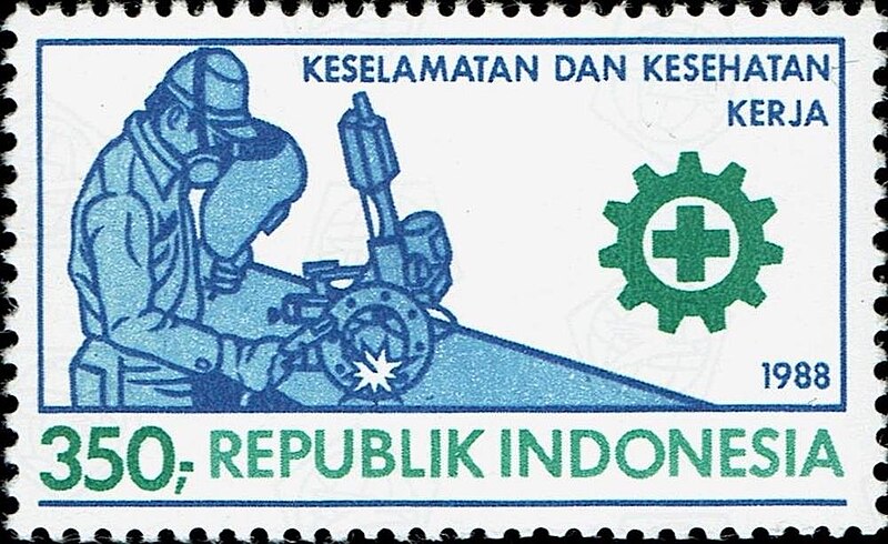 File:Stamp of Indonesia - 1988 - Colnect 256503 - National Safety and Occupational Health Day.jpeg