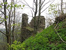 Hirschstein mit Burgruine