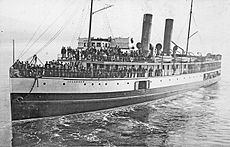 SS Islander leaving Vancouver, bound for Skagway, 1897