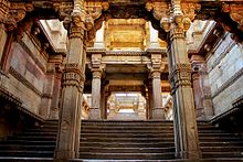 Dada Harir Stepwell Stepwell staircase.JPG