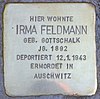 Stolperstein Giesebrechtstr 16 (Charl) Irma Feldmann.jpg