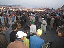 Storytellers in Jemaa el-Fnaa (Marrakech, Morocco) (15722800436).jpg