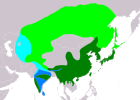 Aire de répartition de la Tourterelle orientale