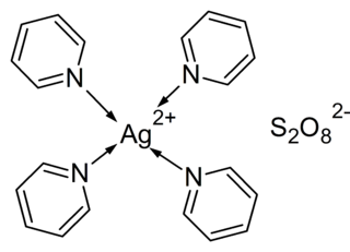 Tetrakis(pyridine)silver(II) peroxydisulfate Chemical compound