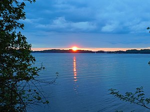 Sunset from the Thousand Islands region in the St. Lawrence River DSCN0377 02.jpg