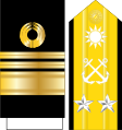 中華民國海軍中将袖章、肩章