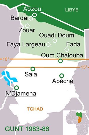 Contested area in northern Chad