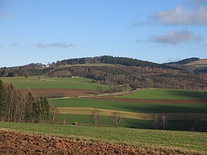 View of the mountain from the southwest