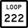 Indicatorul autostrăzii State Loop 222