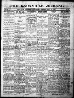 <i>The Knoxville Journal</i> Daily newspaper published in Knoxville, Tennessee
