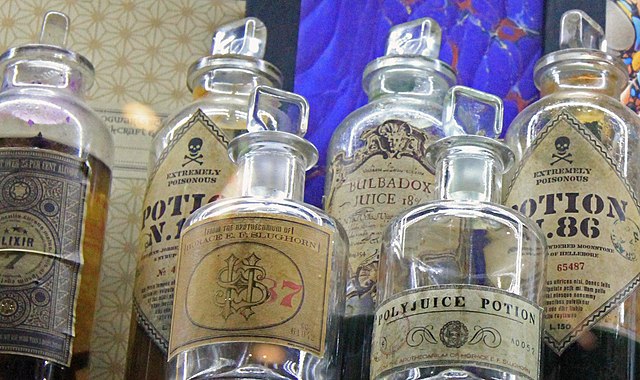 Various potions as seen in the Harry Potter film series