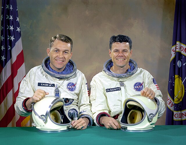 The original prime crew of Gemini 9 – Elliot See and Charles Bassett