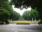 栃木県中央公園内の沈床園