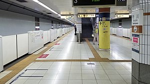후쿠토신 선 승강장(2019년 3월)