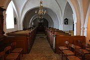 English: Interior of Torup church in Halsnæs, Denmark