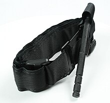 A combat tourniquet commonly used by combat medics (military environment) and EMS (civilian environment). Tourniquet.jpeg