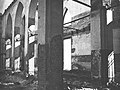 Vaurioituneen Tuutarin kirkon sisätiloja vuonna 1943